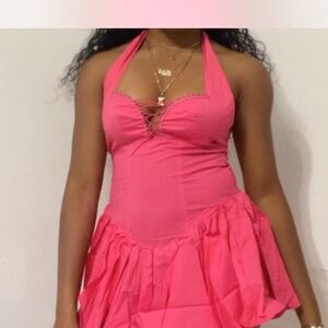 Mini Halter Romper w/ Front Tie